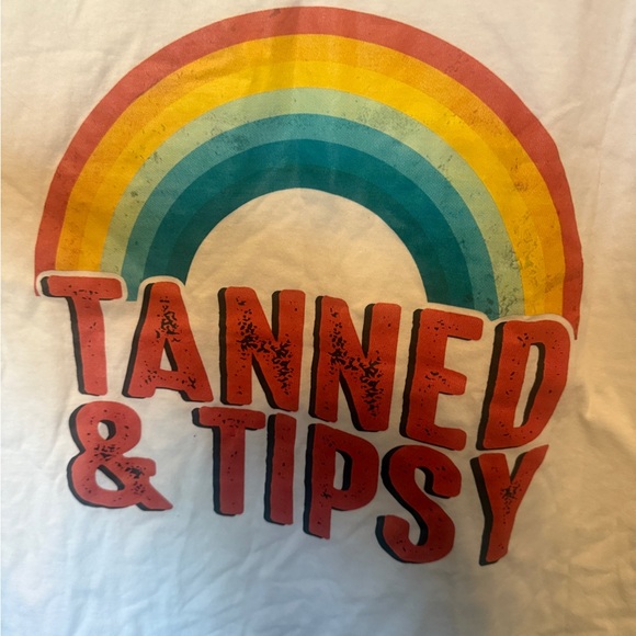 Tultex Red and White Swim Coverup - Picture 3 of 5